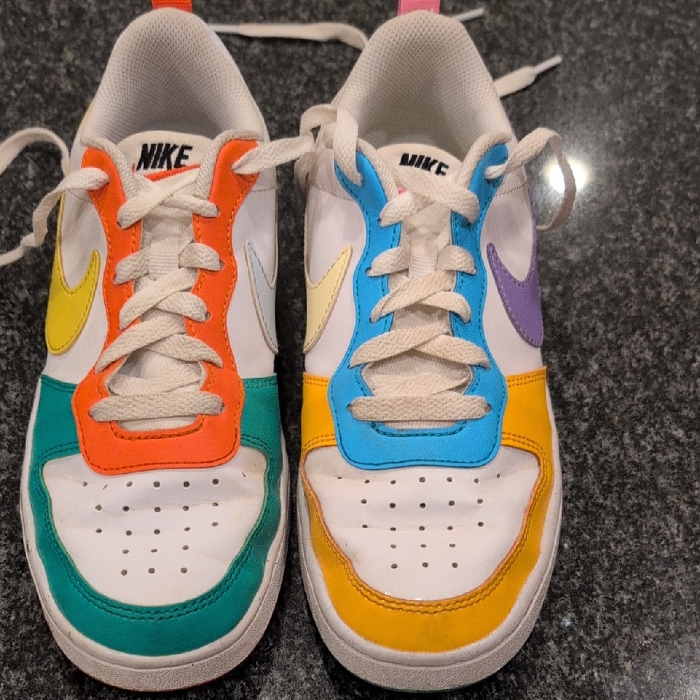 Nike Kids Colorful Sneakers - Orange, Blue, Green, Yellow, Purple